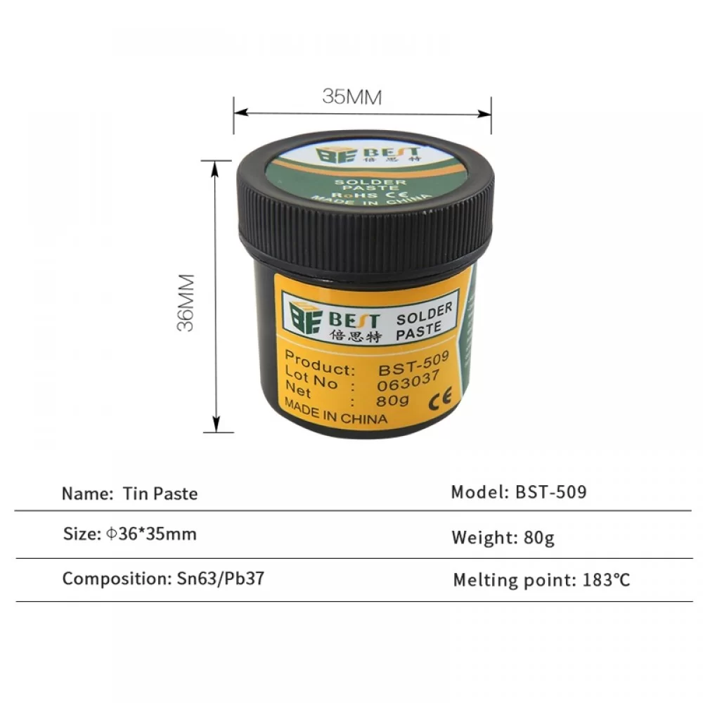 Picture of BEST-509 80g Solder Paste Lead Free